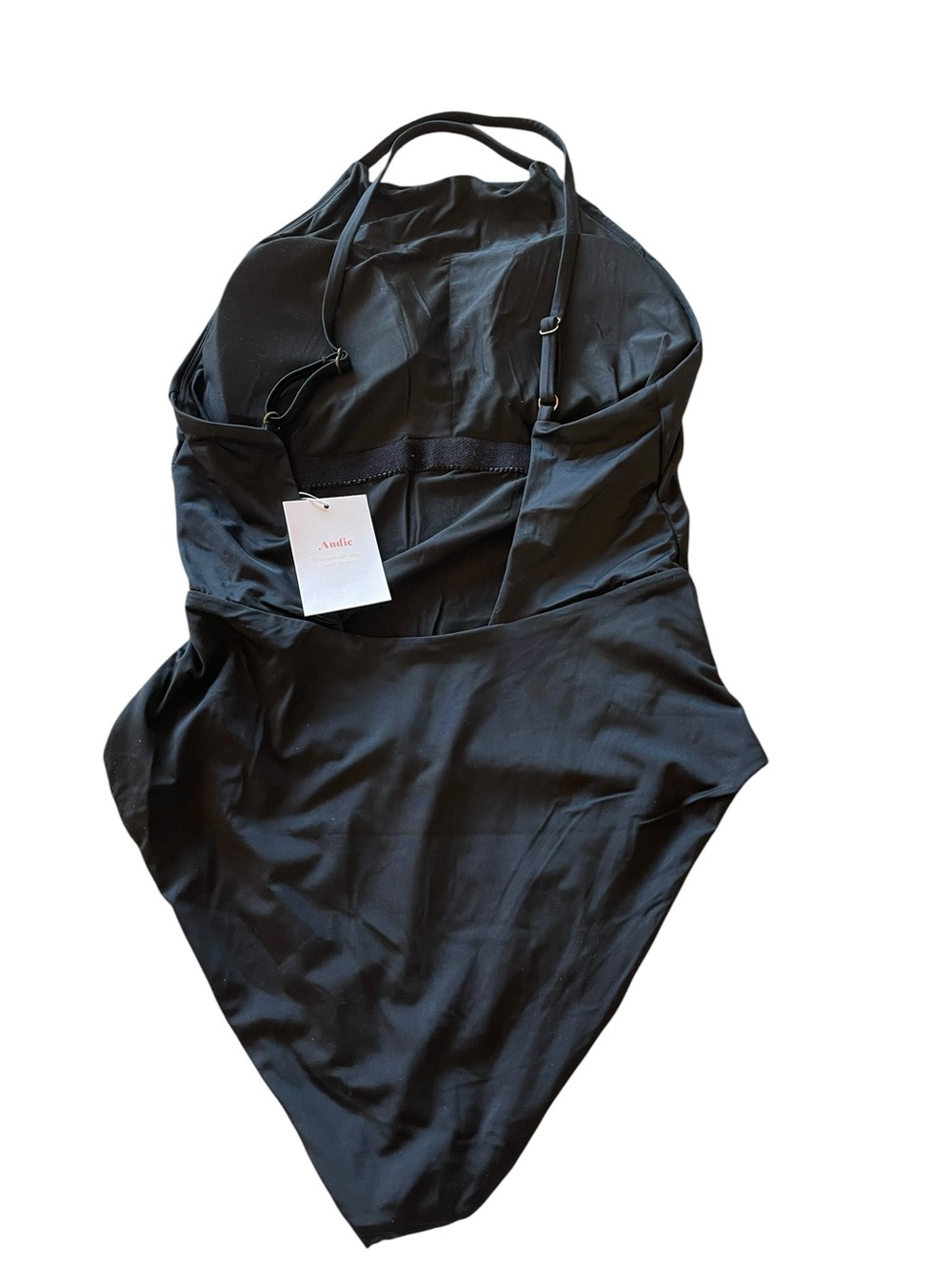 Andie The Asbury One Piece Black High-Neck Swimsuit NWT - Picture 4 of 12